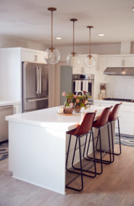 Different types of kitchen islands